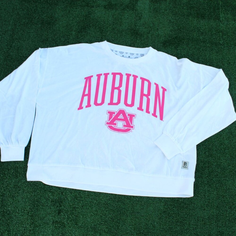 Auburn Tigers Press Box "Augusta" Long Sleeve Oversized Crew